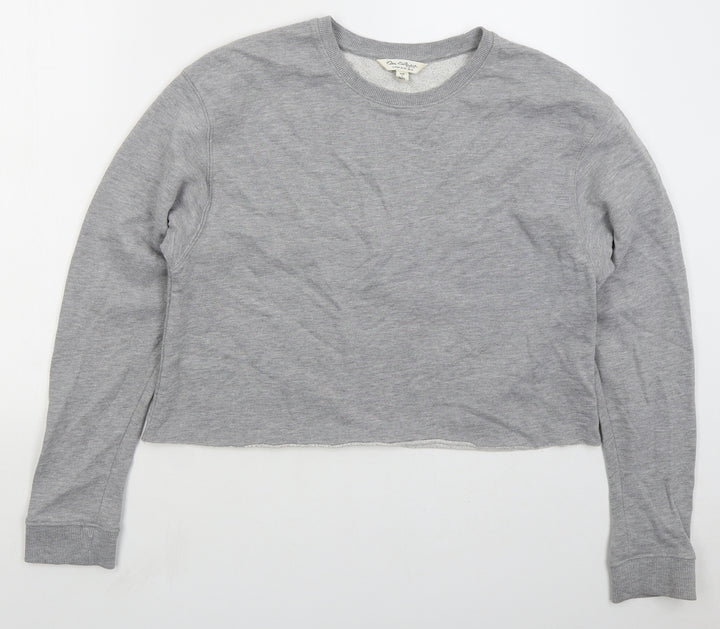 Miss Selfridge Womens Grey Cotton Pullover Sweatshirt Size 16 Pullover