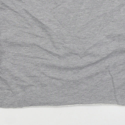 Miss Selfridge Womens Grey Cotton Pullover Sweatshirt Size 16 Pullover