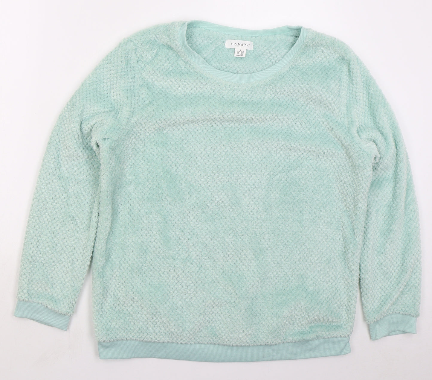 Primark Womens Green Solid Polyester Top Pyjama Top Size 14