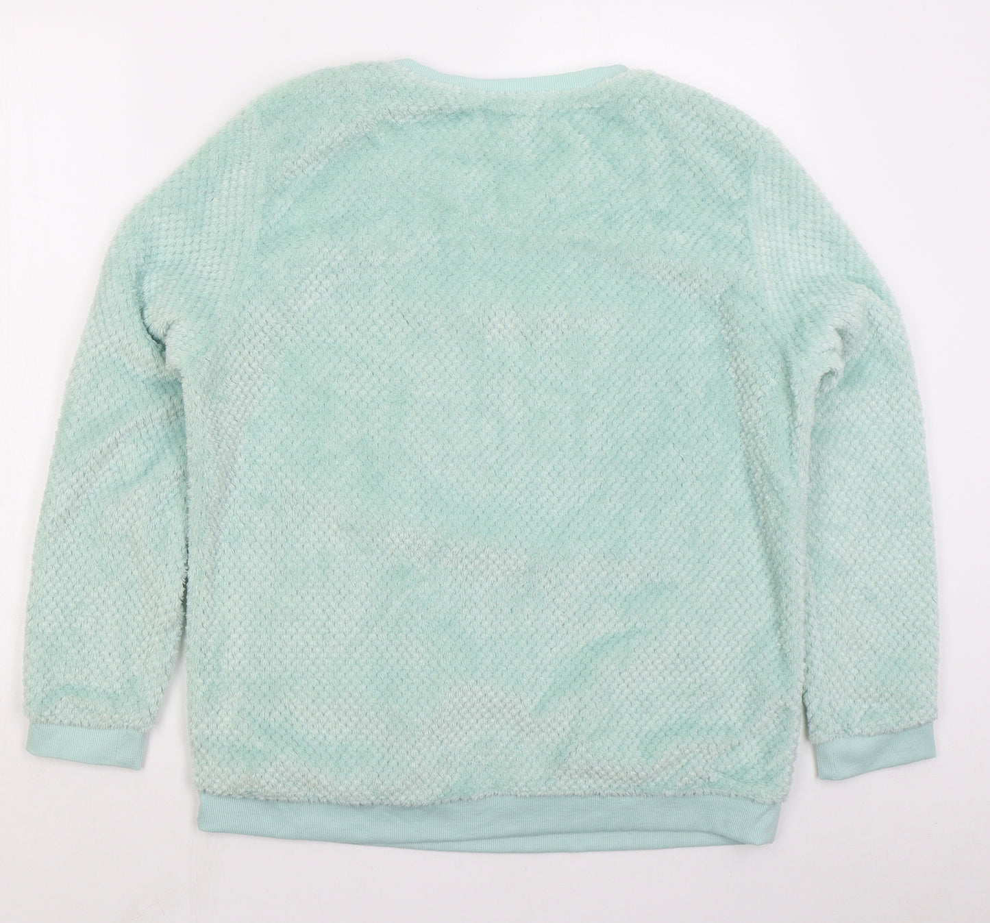 Primark Womens Green Solid Polyester Top Pyjama Top Size 14