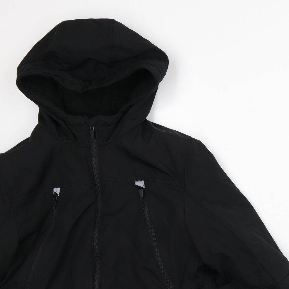 George Boys Black Quilted Coat Size 10-11 Years