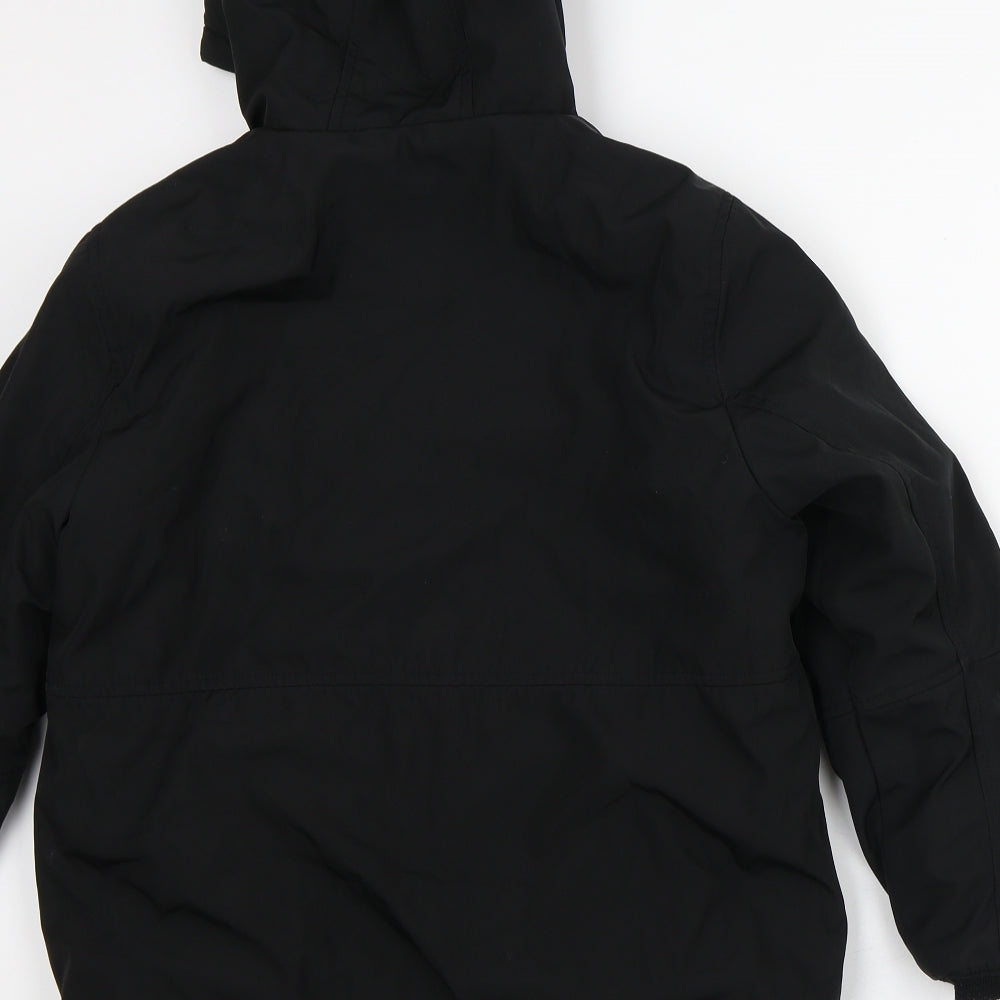 George Boys Black Quilted Coat Size 10-11 Years