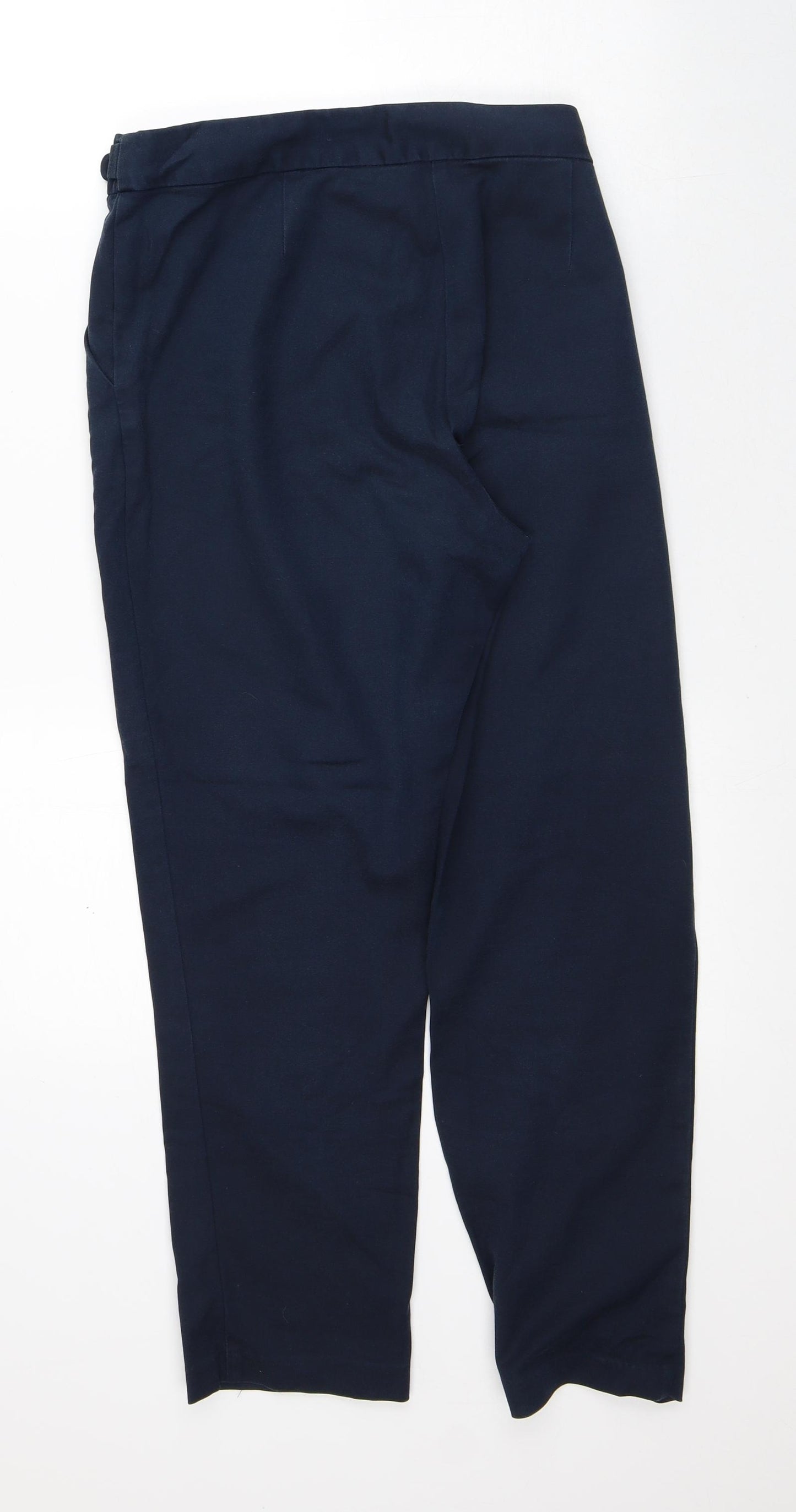 F&F Womens Blue Polyester Capri Trousers Size 14 L25 in Regular