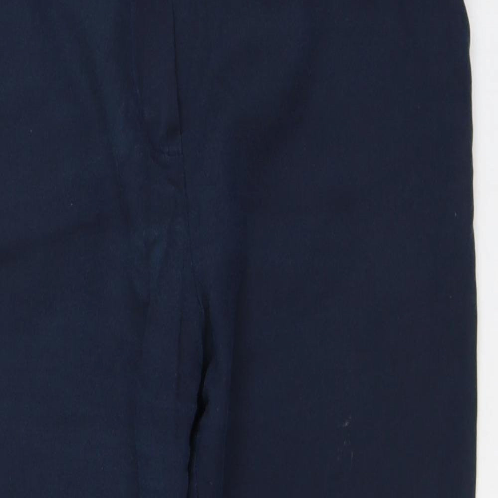 F&F Womens Blue Polyester Capri Trousers Size 14 L25 in Regular