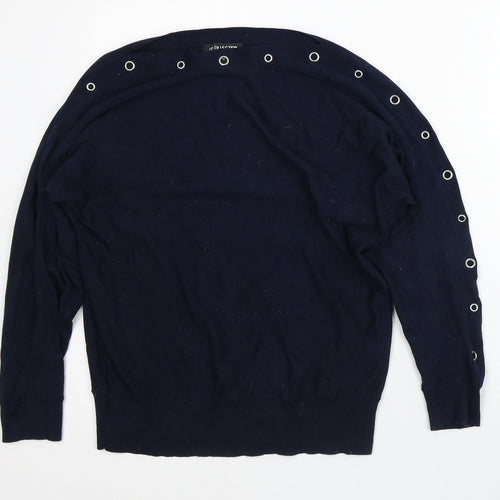 Debenhams Womens Blue Polyester Pullover Sweatshirt Size 12