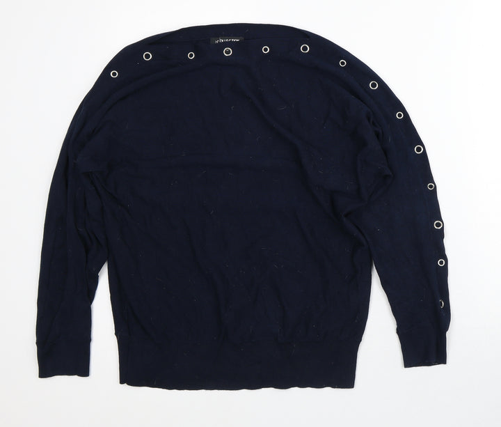 Debenhams Womens Blue Polyester Pullover Sweatshirt Size 12