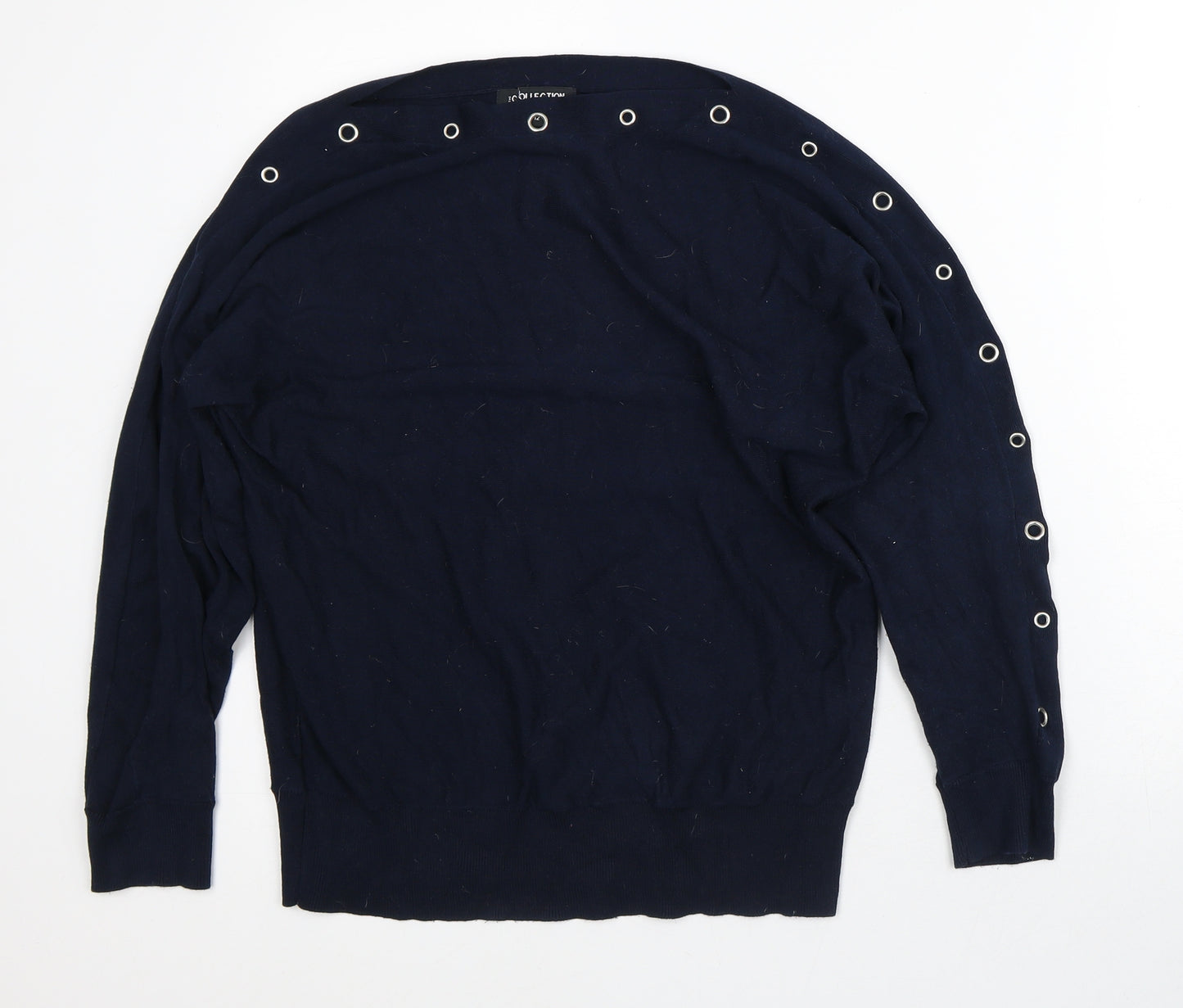 Debenhams Womens Blue Polyester Pullover Sweatshirt Size 12