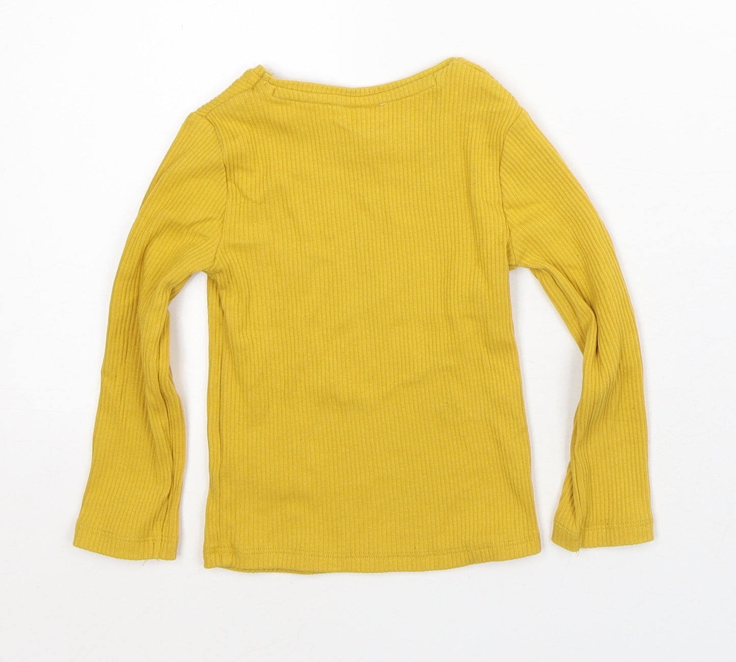 F&F Baby Yellow Cotton Pullover Jumper Size 18-24 Months