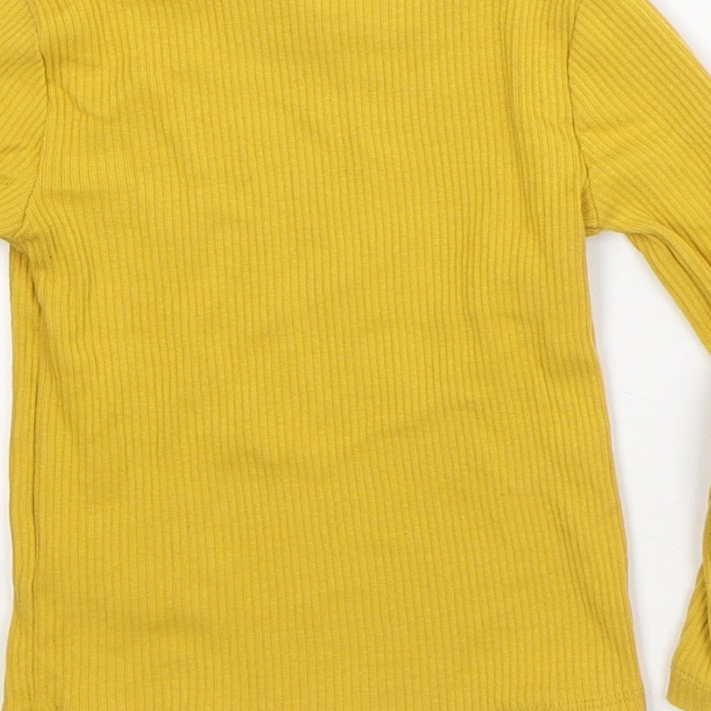 F&F Baby Yellow Cotton Pullover Jumper Size 18-24 Months