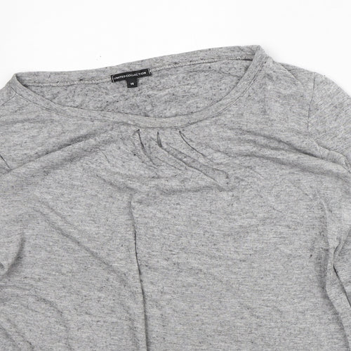 Marks and Spencer Womens Grey Viscose Pullover Sweatshirt Size 14