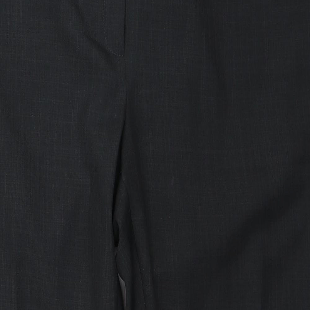 Debenhams Womens Black Polyester Trousers Size 14 L29 in Regular