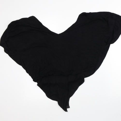 River Island Womens Black Viscose Bodysuit One-Piece Size 12 - Tank And Cardigan Combined