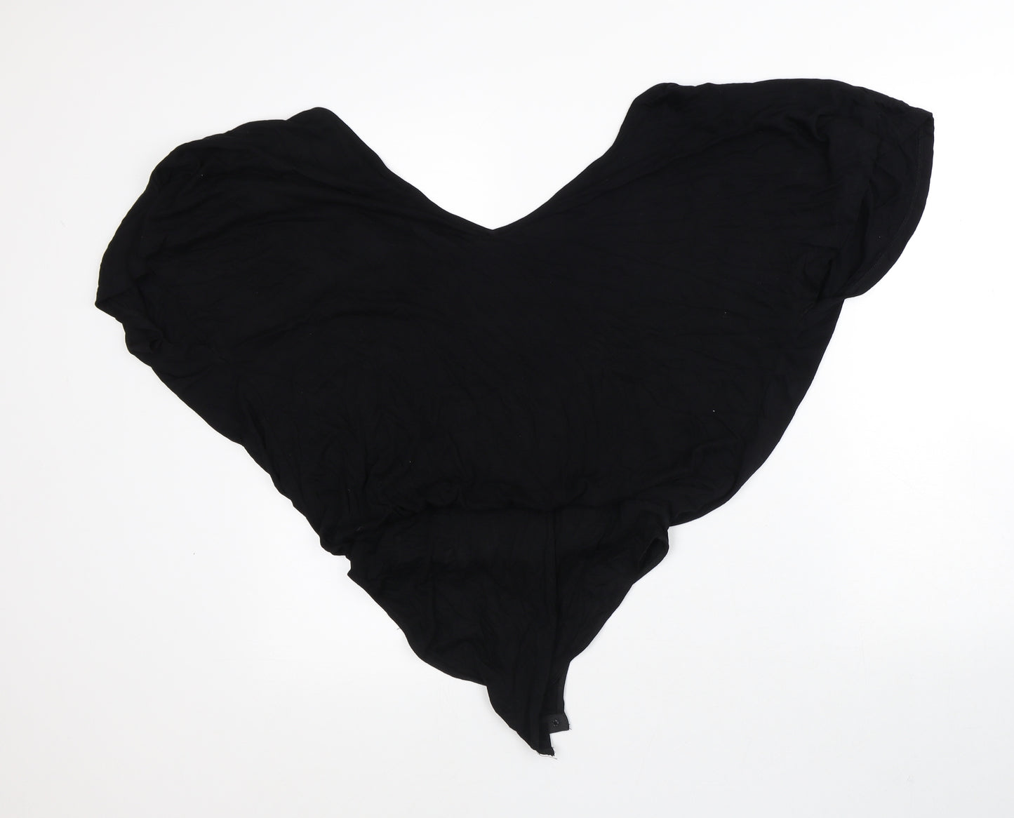 River Island Womens Black Viscose Bodysuit One-Piece Size 12 - Tank And Cardigan Combined