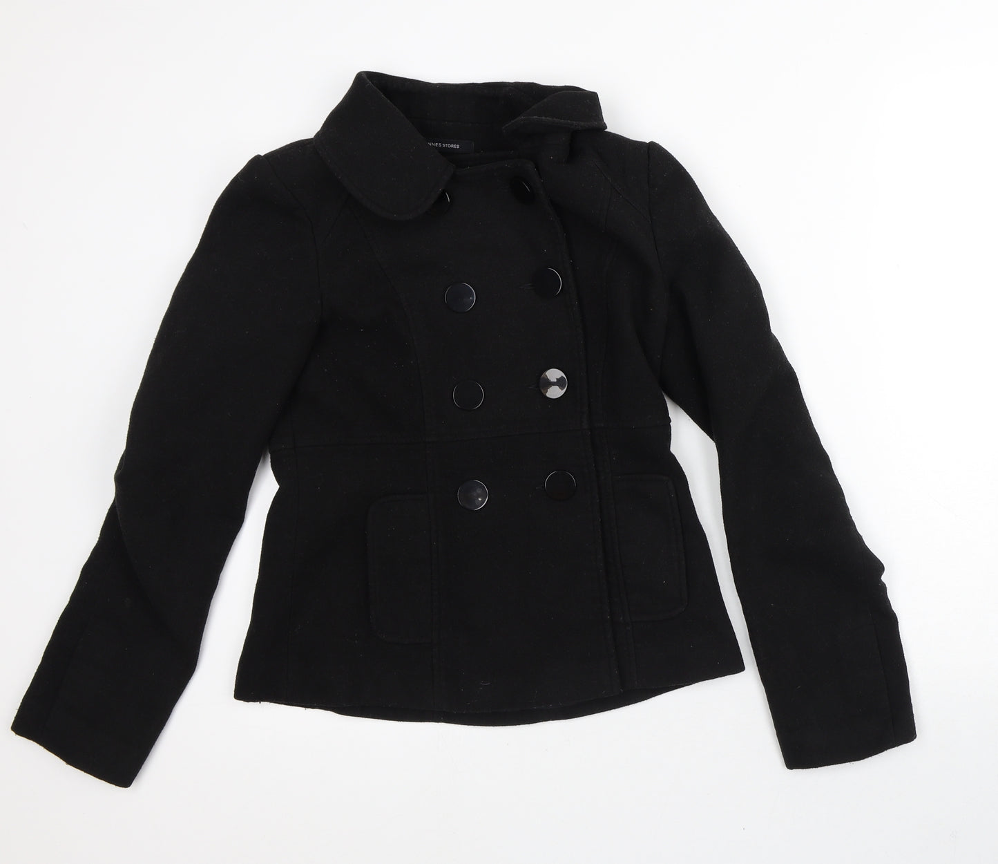 Dunnes Stores Womens Black Jacket Coat Size 10