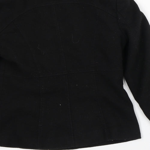 Dunnes Stores Womens Black Jacket Coat Size 10