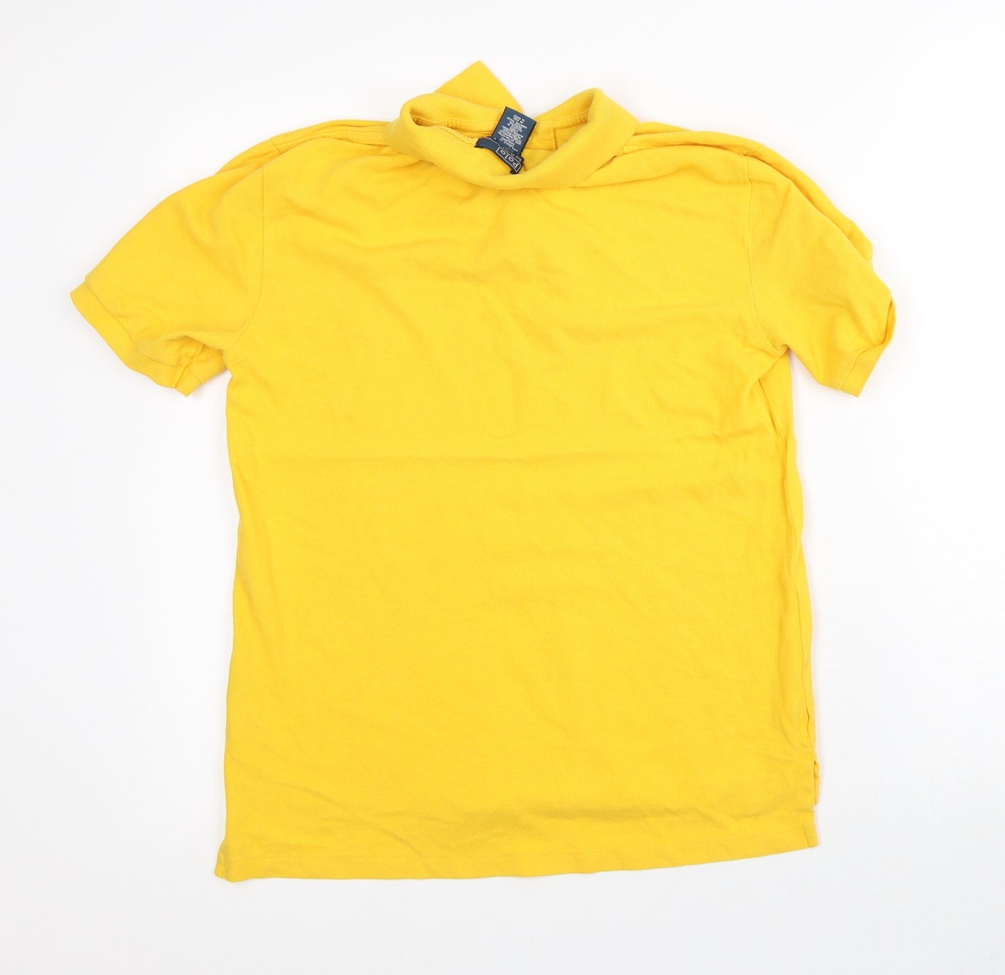 Ralph Lauren Mens Yellow Cotton Polo Size L Collared
