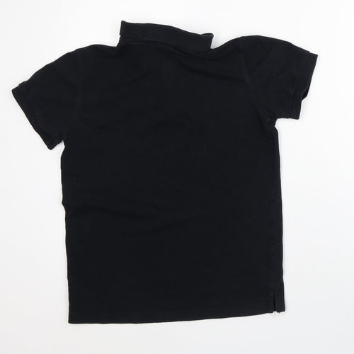 Freego Mens Black Polyester Polo Size S Collared