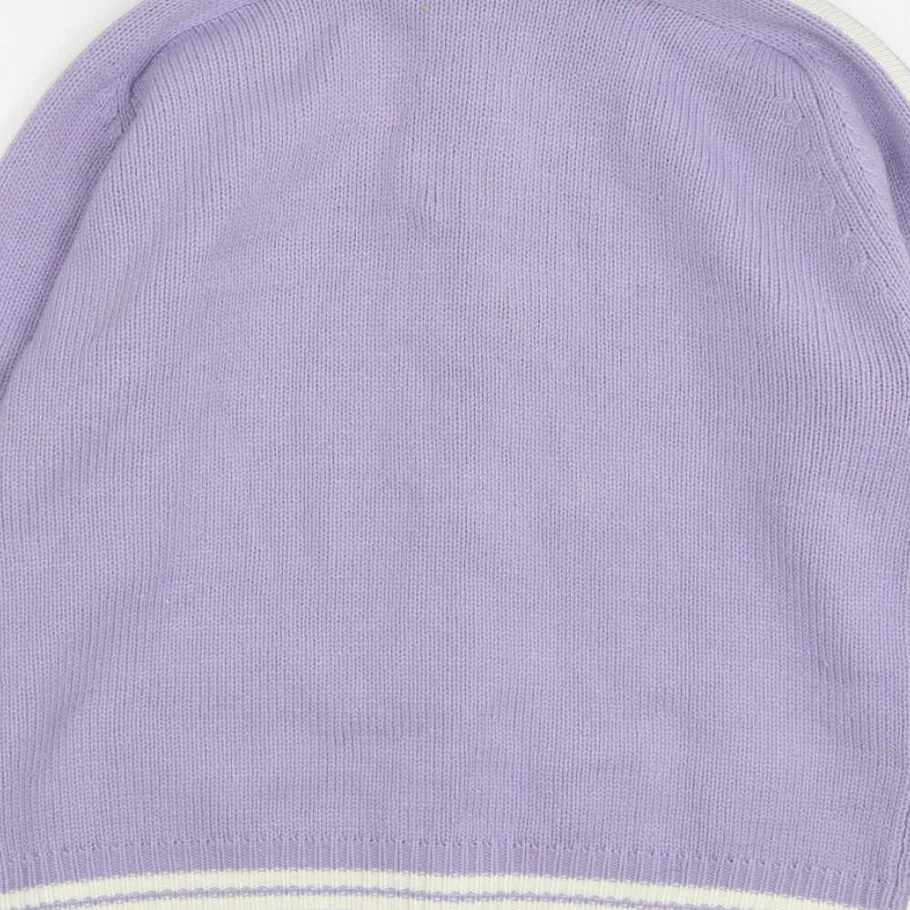 Atmosphere Womens Purple Acrylic Full Zip Sweatshirt Size 14