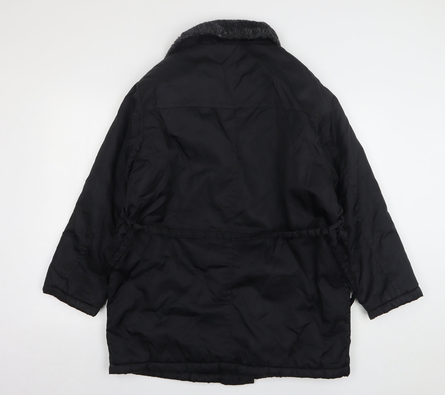 Alibi Womens Black Overcoat Coat Size 12