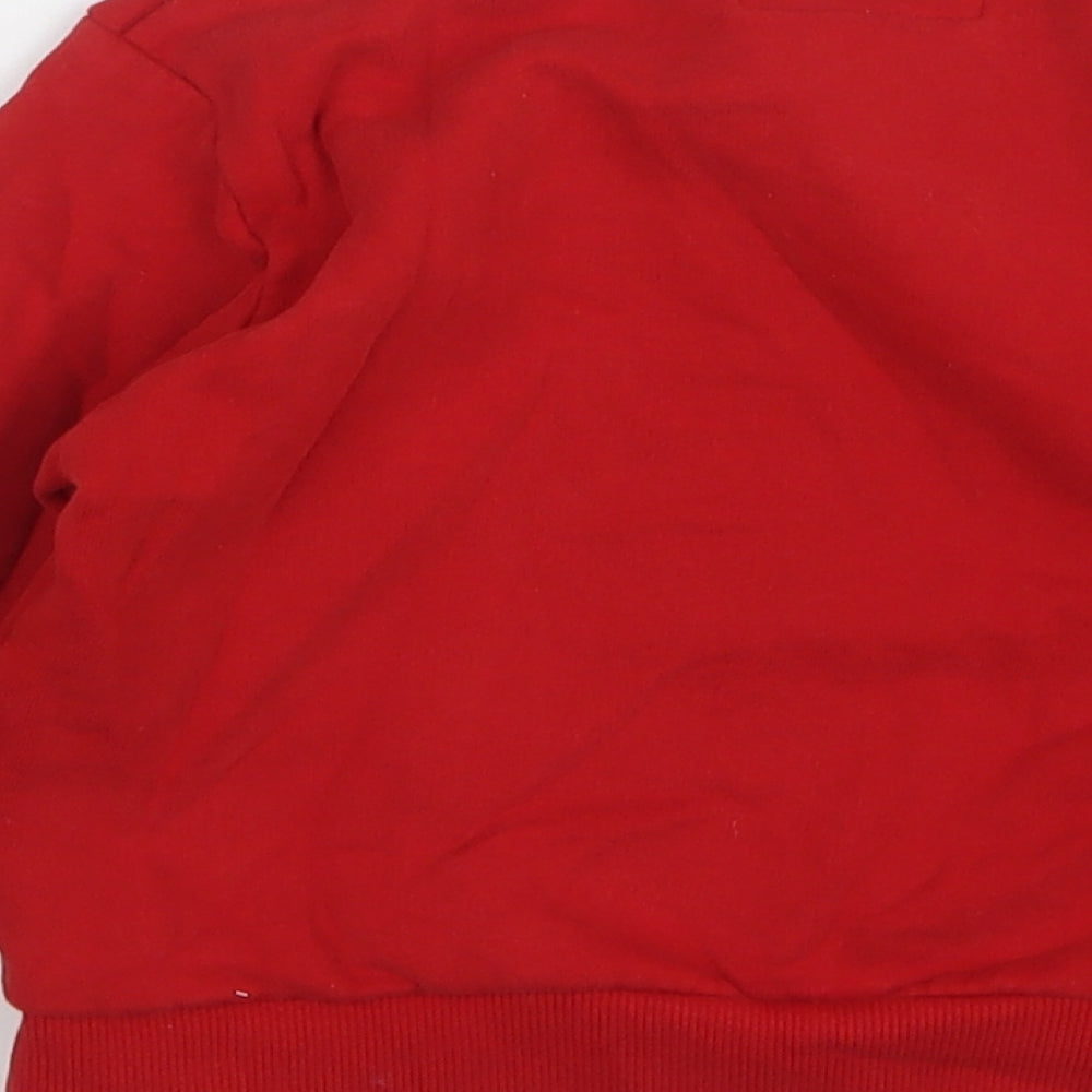 NEXT Boys Red Cotton Pullover Sweatshirt Size 3-4 Years - Christmas