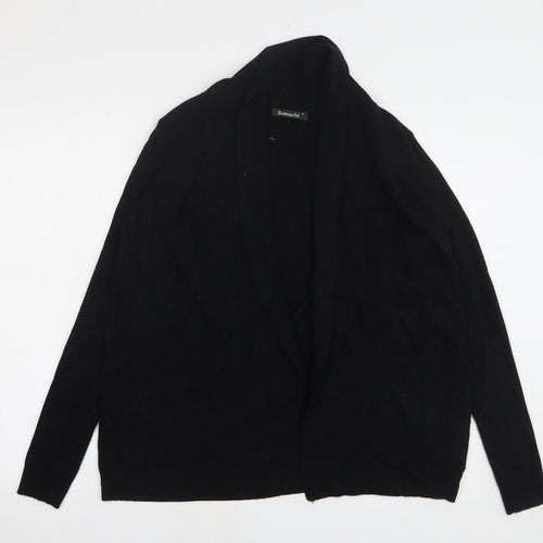 Bonmarché Womens Black V-Neck Viscose Cardigan Jumper Size S