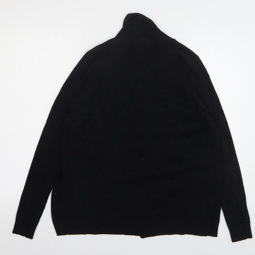 Bonmarché Womens Black V-Neck Viscose Cardigan Jumper Size S