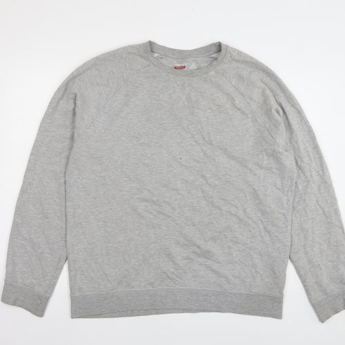 Topman Womens Grey Cotton Pullover Sweatshirt Size XL