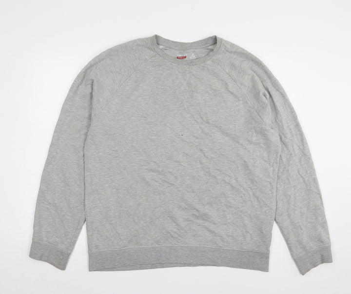 Topman Womens Grey Cotton Pullover Sweatshirt Size XL