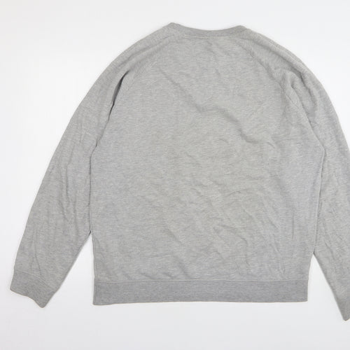 Topman Womens Grey Cotton Pullover Sweatshirt Size XL