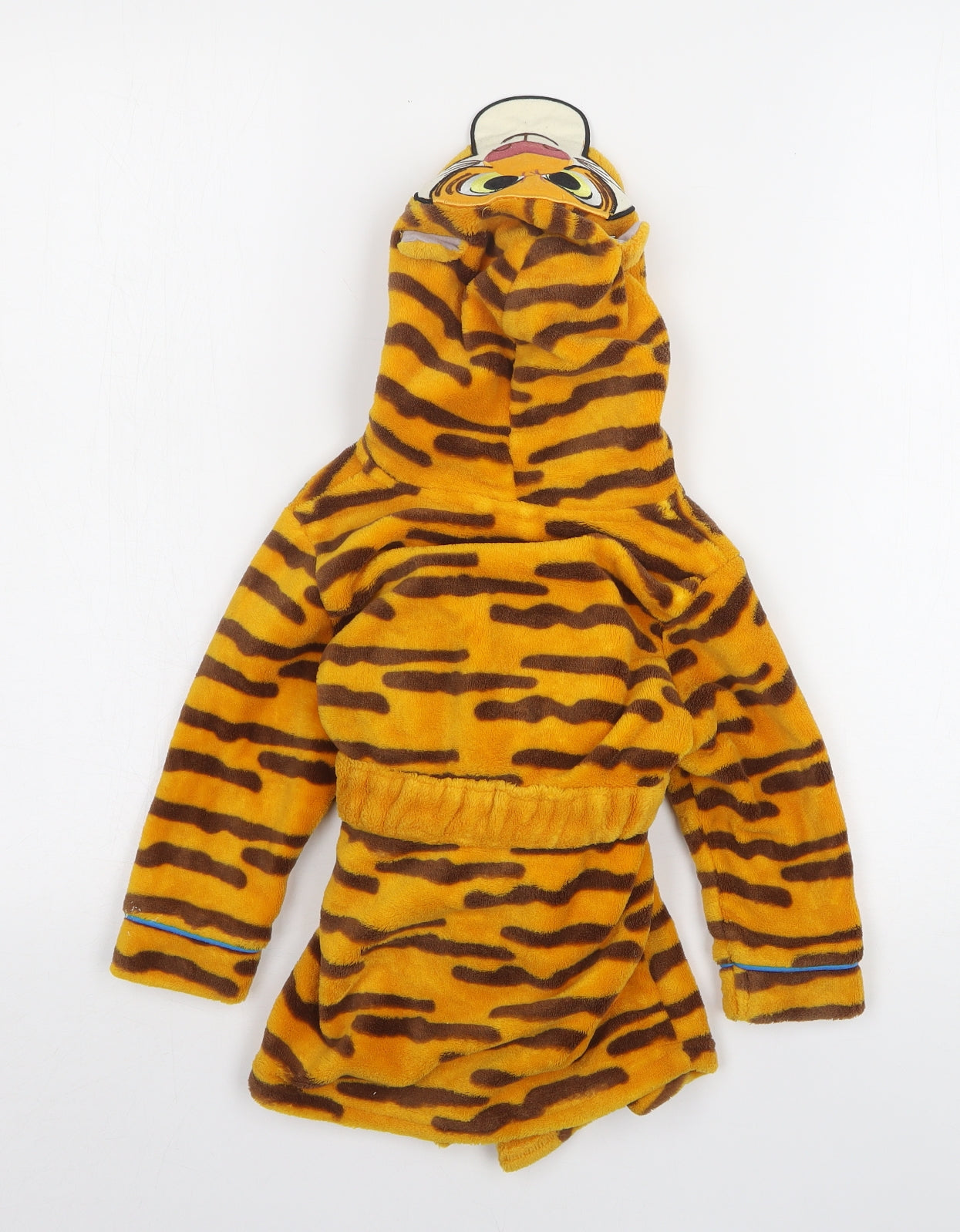 Disney Boys Orange Animal Print Polyester Gown Size 2 Years Tie
