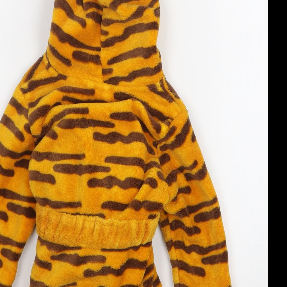 Disney Boys Orange Animal Print Polyester Gown Size 2 Years Tie