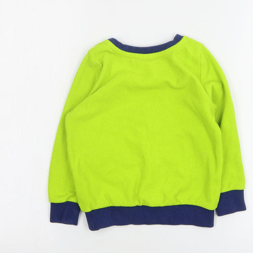 Disney Boys Green Round Neck Polyester Pullover Jumper Size 3 Years - Toy Story