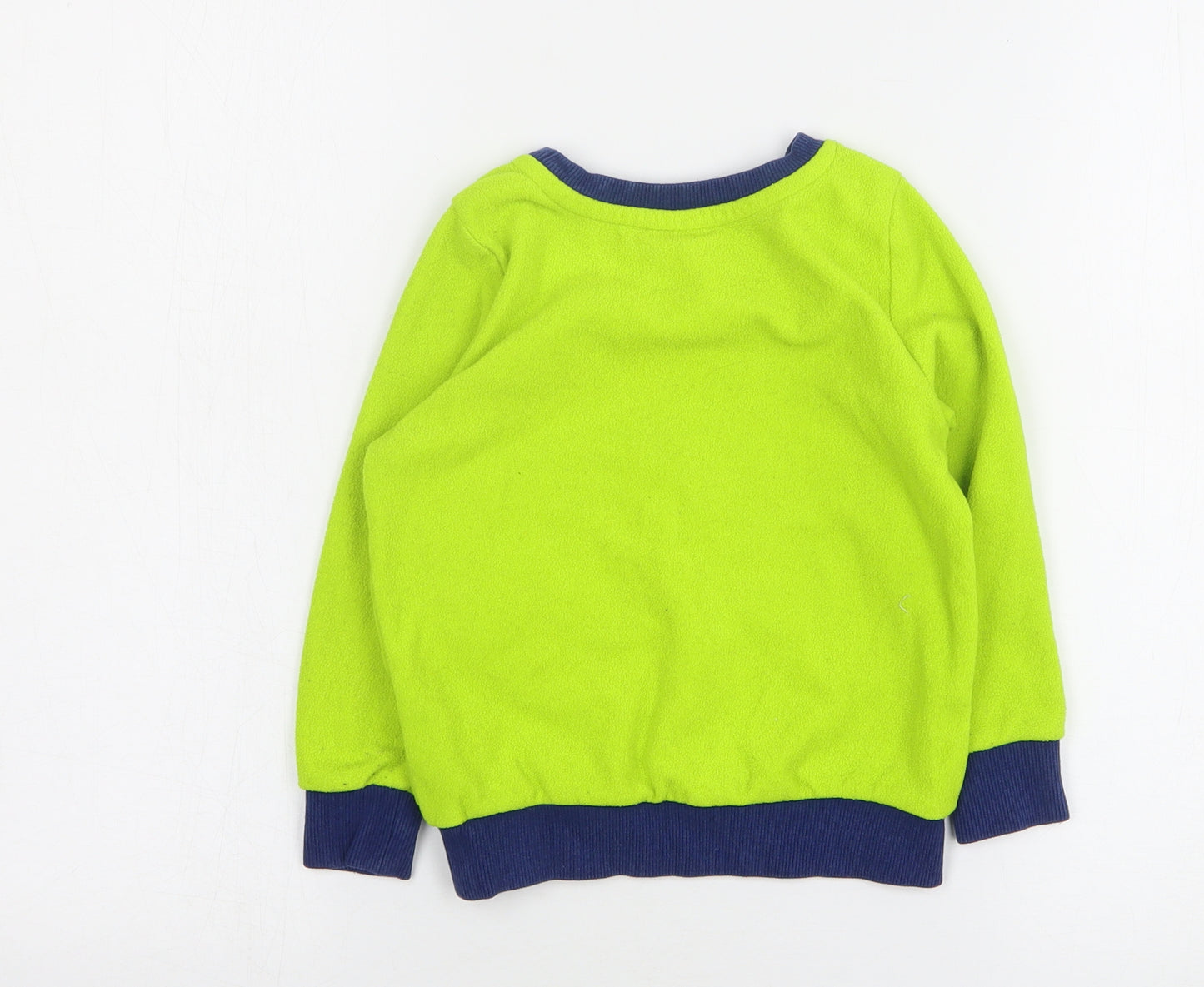 Disney Boys Green Round Neck Polyester Pullover Jumper Size 3 Years - Toy Story