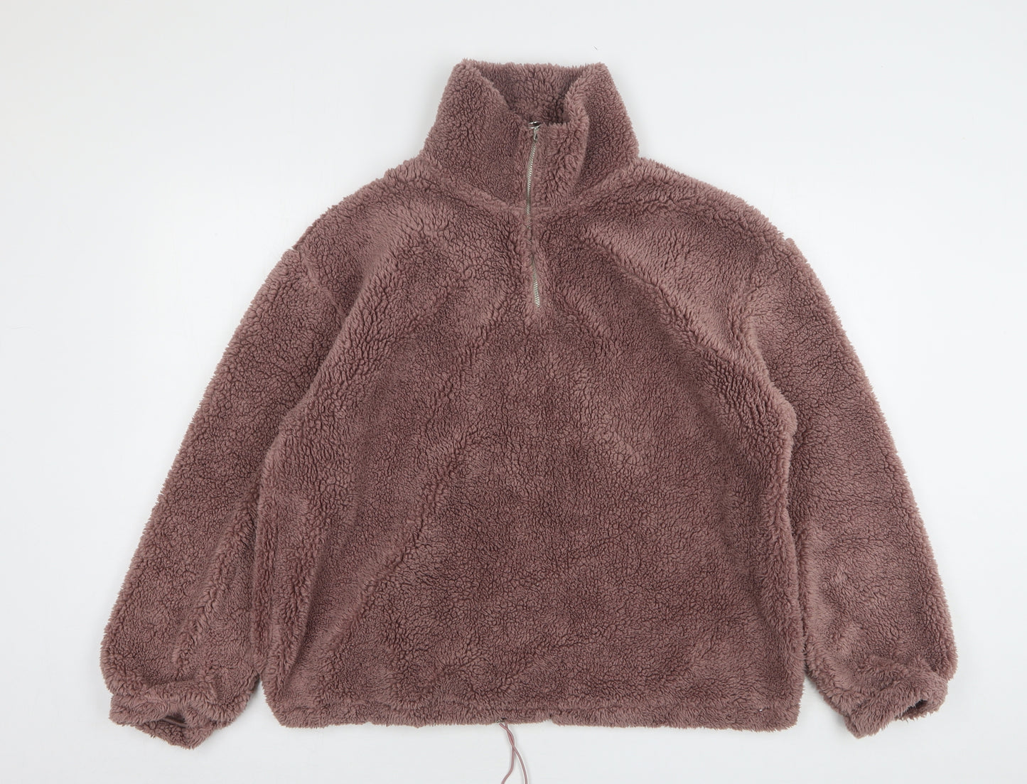 F&F Womens Pink Polyester Pullover Sweatshirt Size L