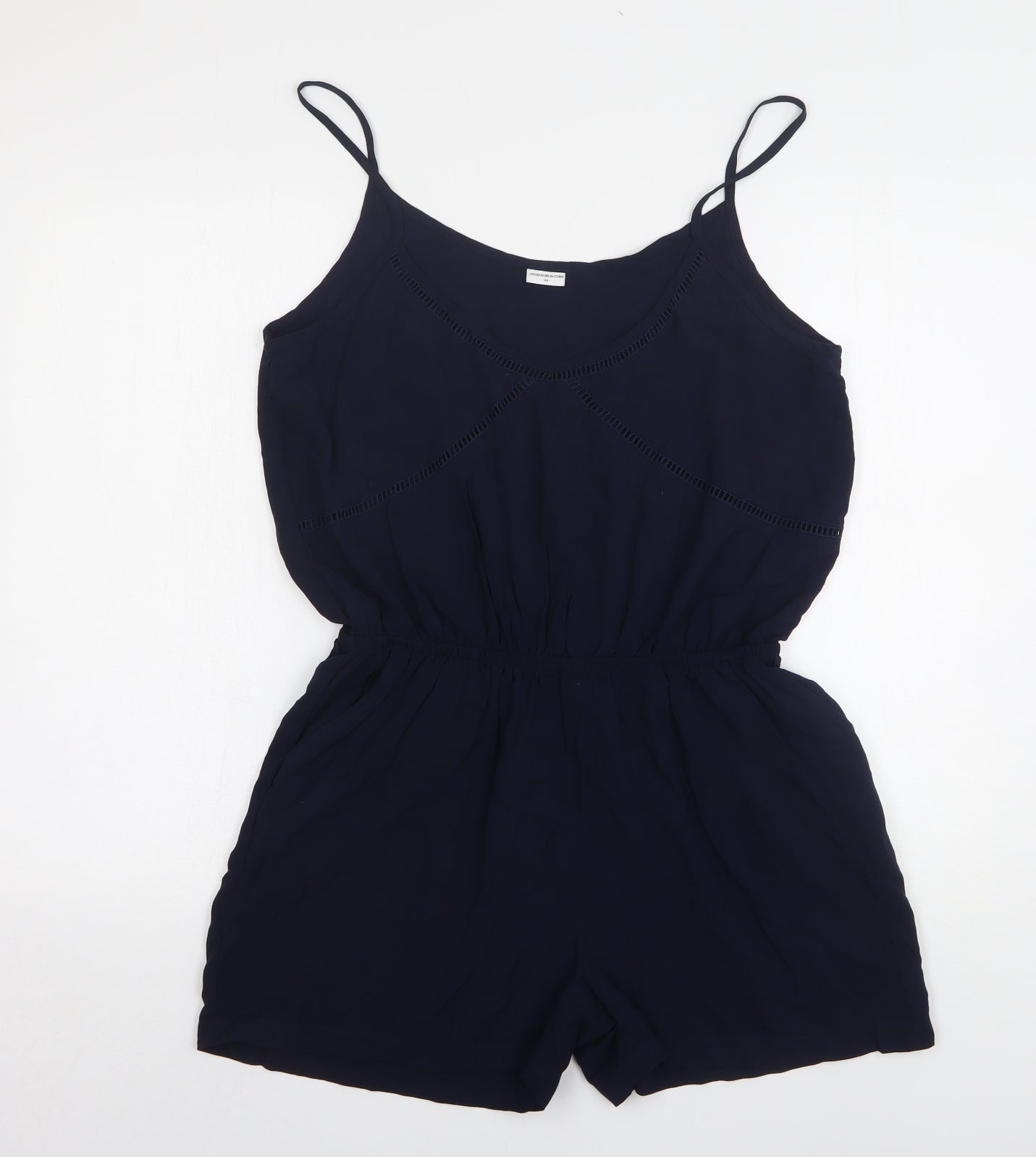 Jacqueline De Yong Womens Blue Viscose Playsuit One-Piece Size 12