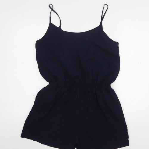 Jacqueline De Yong Womens Blue Viscose Playsuit One-Piece Size 12