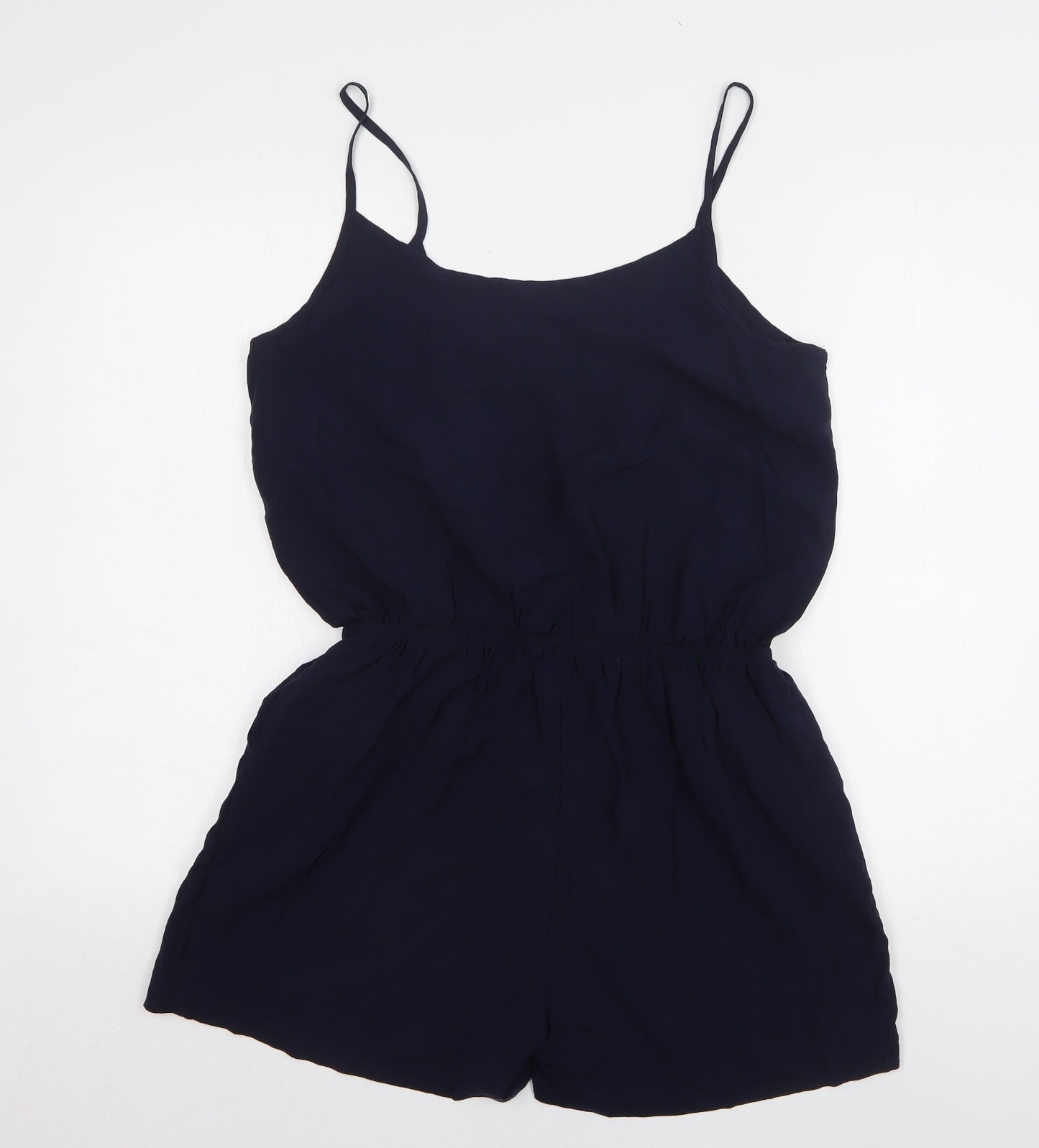 Jacqueline De Yong Womens Blue Viscose Playsuit One-Piece Size 12