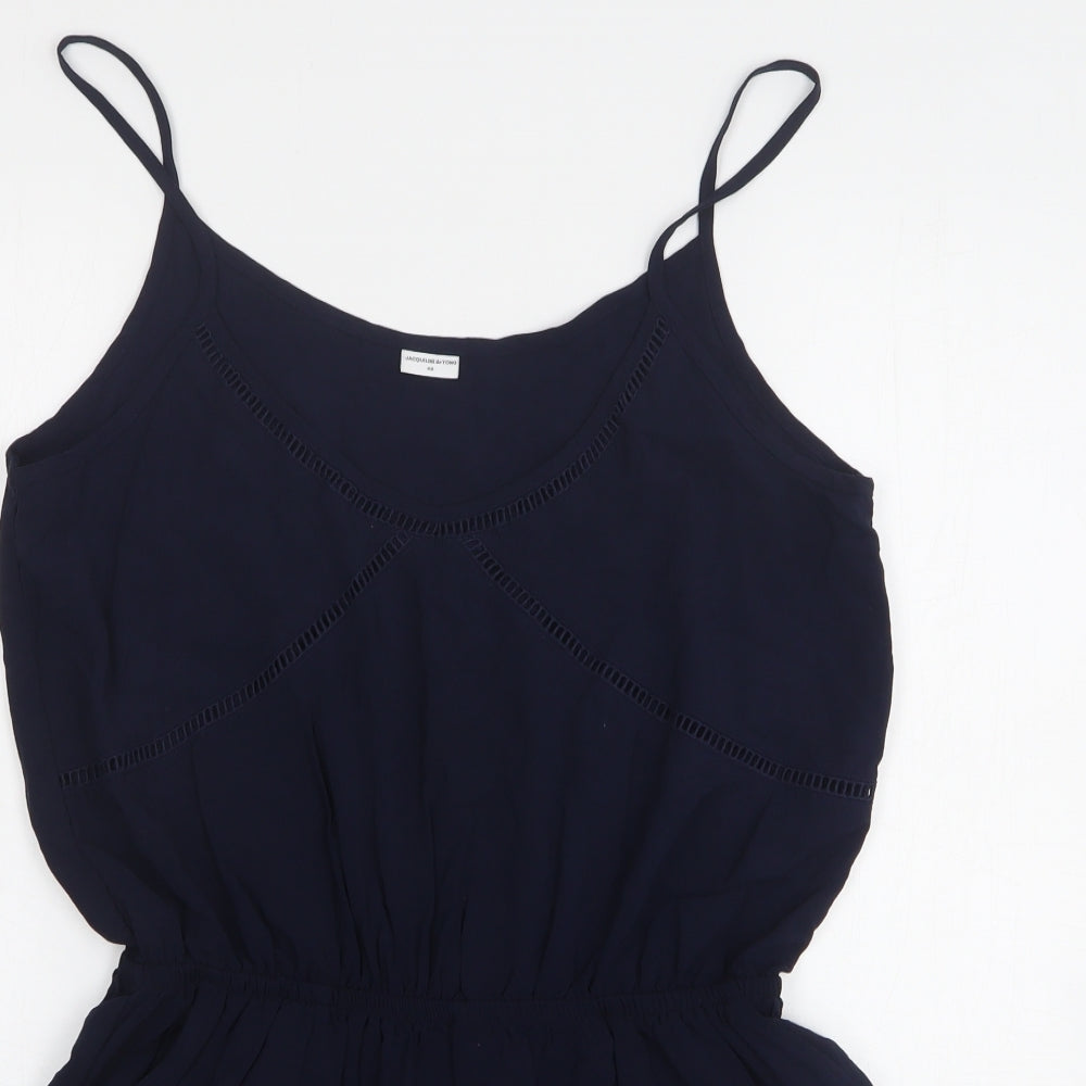 Jacqueline De Yong Womens Blue Viscose Playsuit One-Piece Size 12