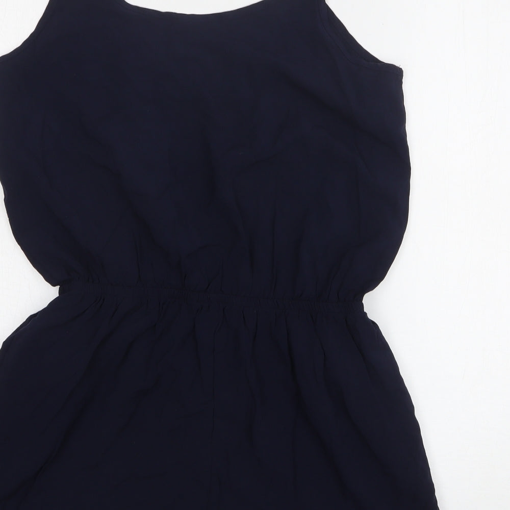 Jacqueline De Yong Womens Blue Viscose Playsuit One-Piece Size 12