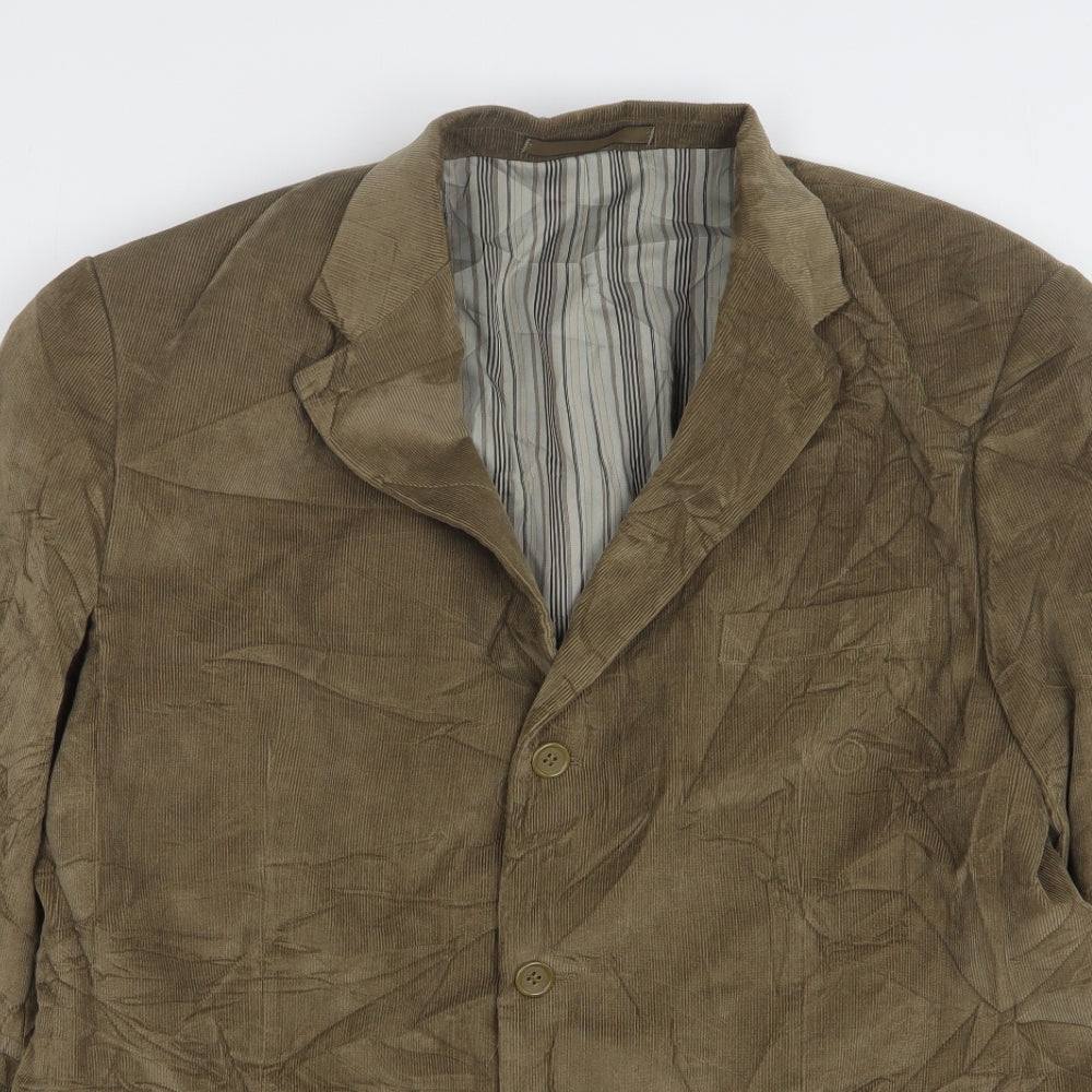 Marks and Spencer Mens Brown Polyester Jacket Suit Jacket Size 44