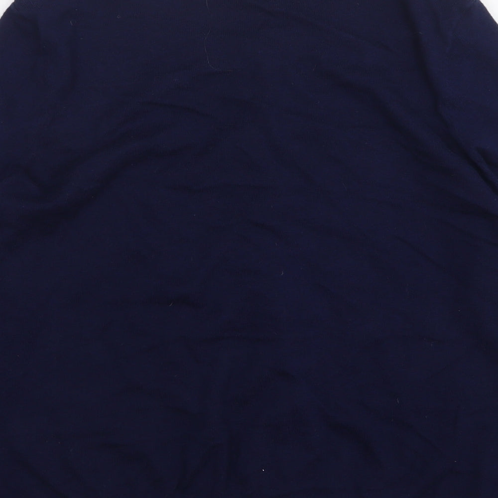 TU Womens Blue Round Neck Cotton Cardigan Jumper Size 22