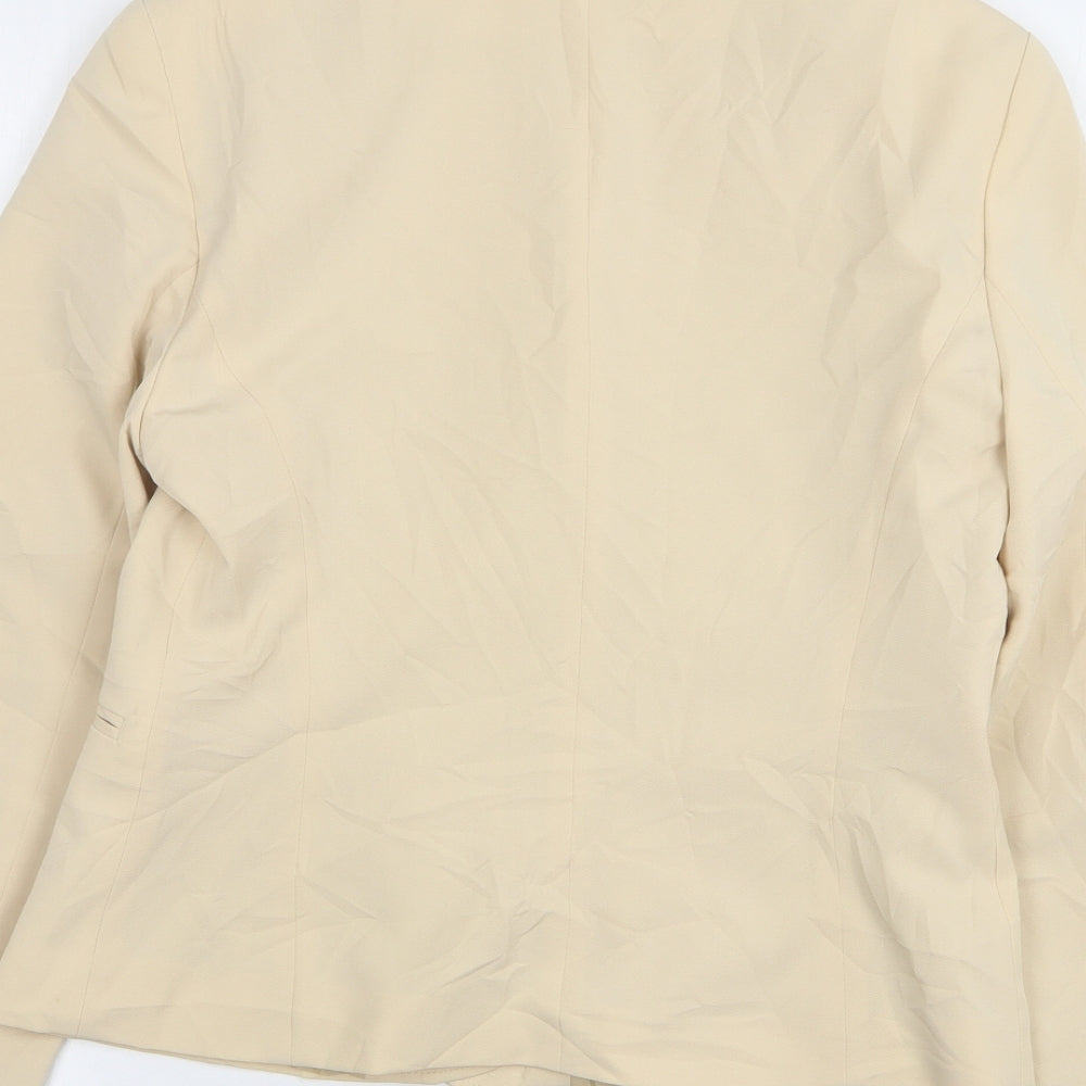 Clockhouse Womens Beige Polyester Jacket Suit Jacket Size 14