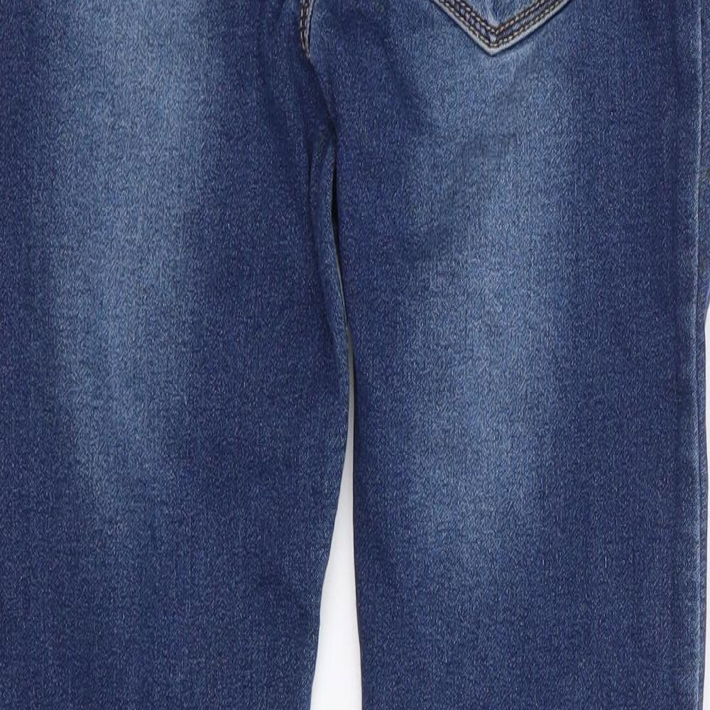 Dunnes Boys Blue Cotton Skinny Jeans Size 9 Years L22 in Regular Drawstring