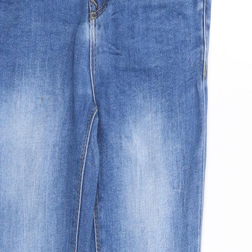 name it Girls Blue Cotton Skinny Jeans Size 7 Years L21 in Regular