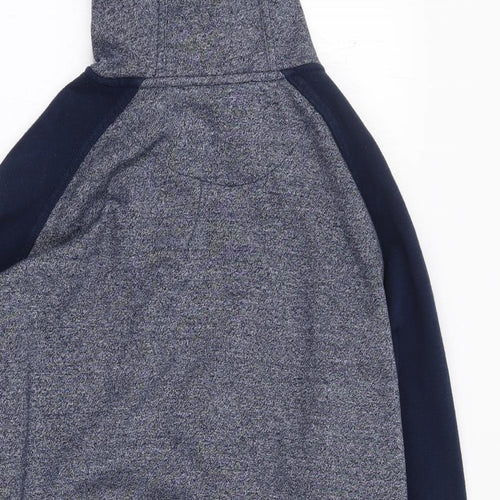 McKenzie Mens Blue Polyester Full Zip Hoodie Size L