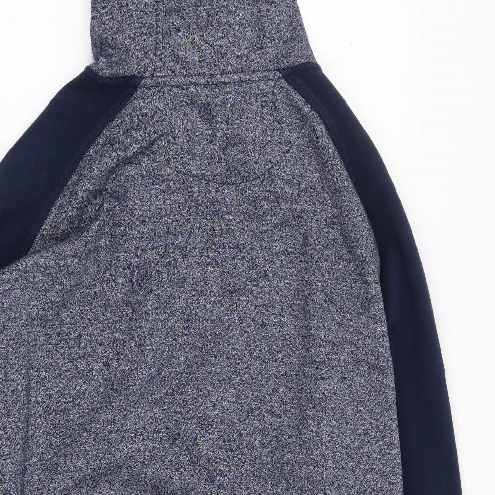 McKenzie Mens Blue Polyester Full Zip Hoodie Size L