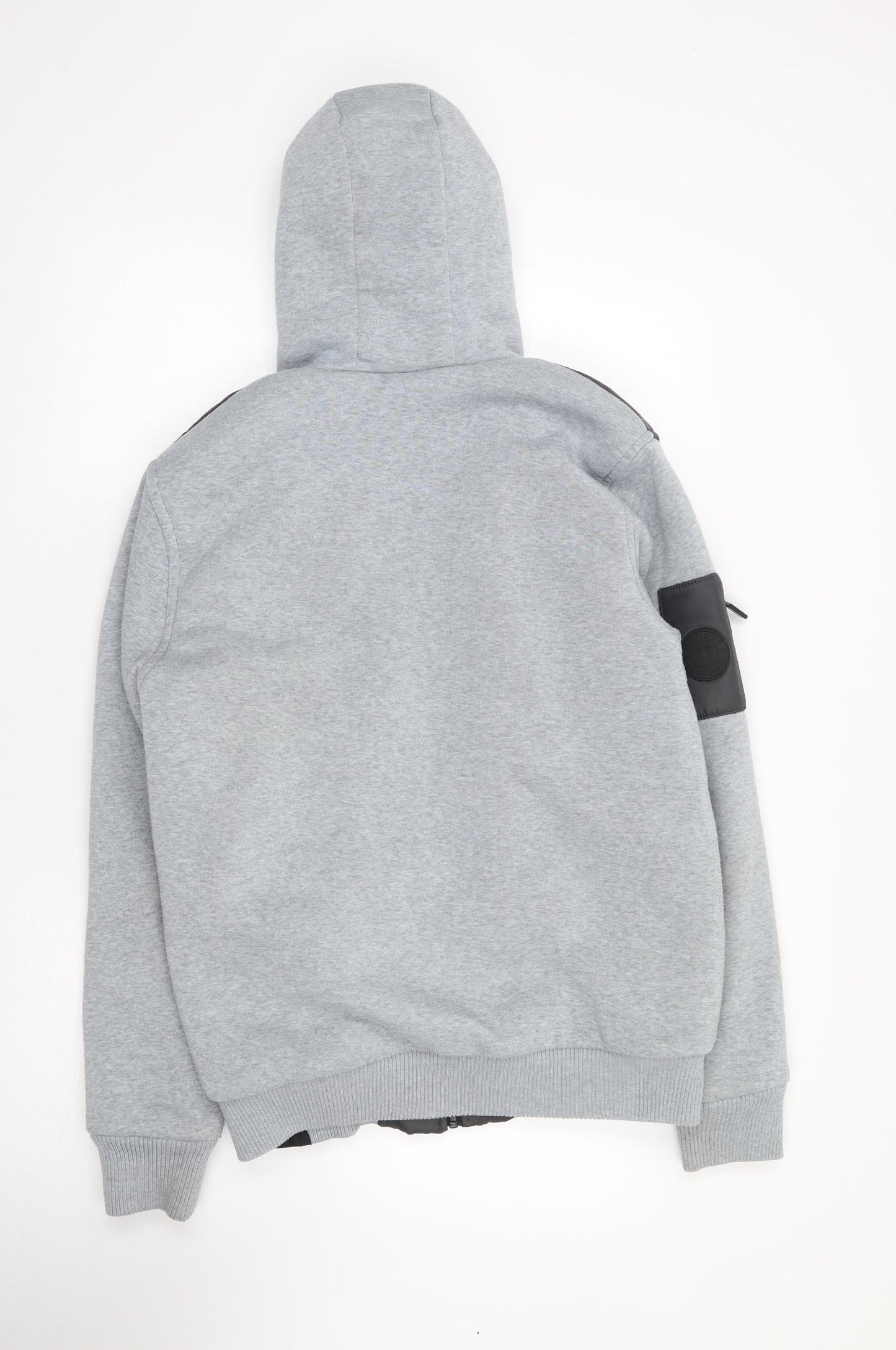 No Fear Mens Black Polyester Full Zip Hoodie Size M