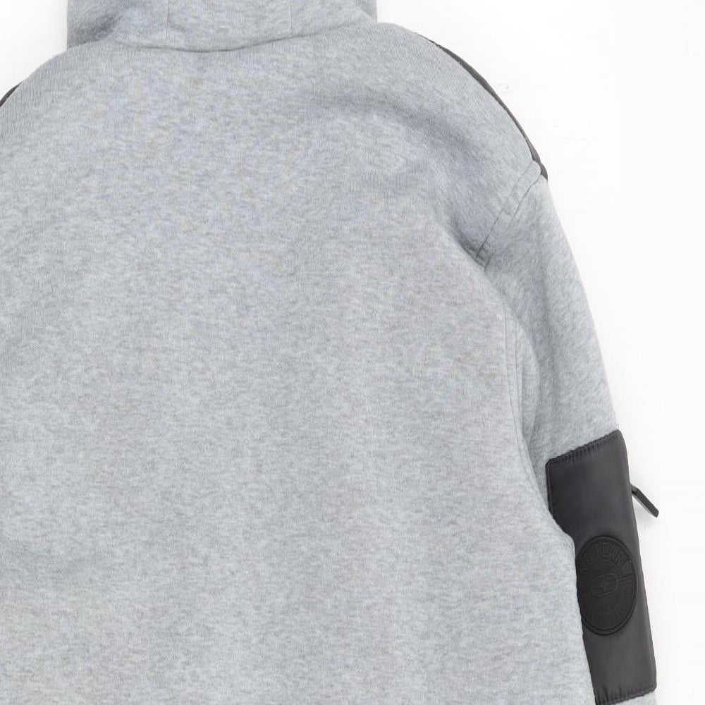 No Fear Mens Black Polyester Full Zip Hoodie Size M