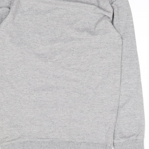 Preworn Mens Grey Polyester Pullover Sweatshirt Size S