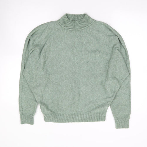 Primark Womens Green High Neck Acrylic Pullover Jumper Size S
